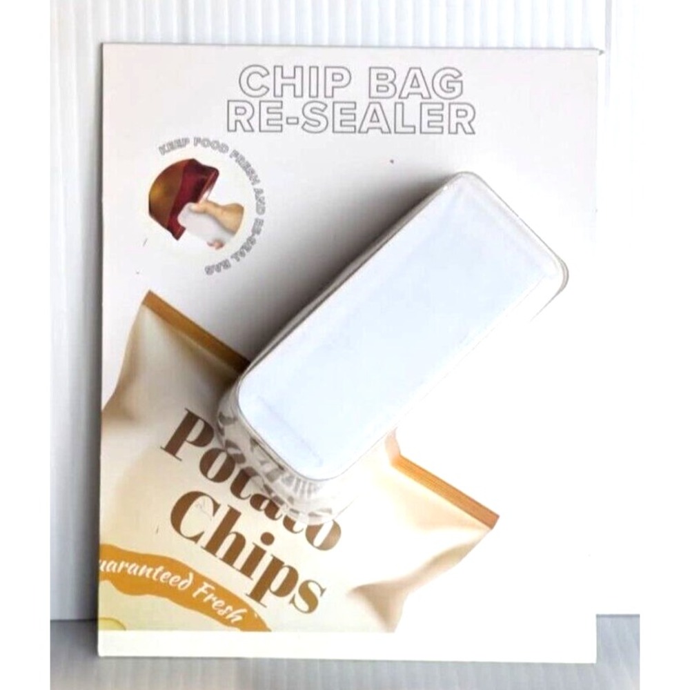 Target Bullseye chip bag Re-sealer white